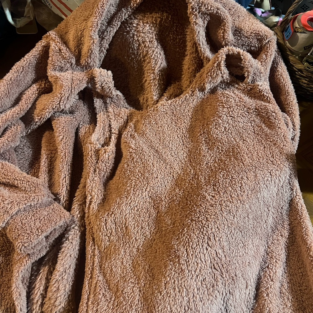 Cozy Pink Sherpa dress and robe